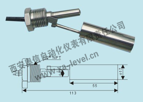 小型液位控制器,RFC12-S,不锈钢浮球开关